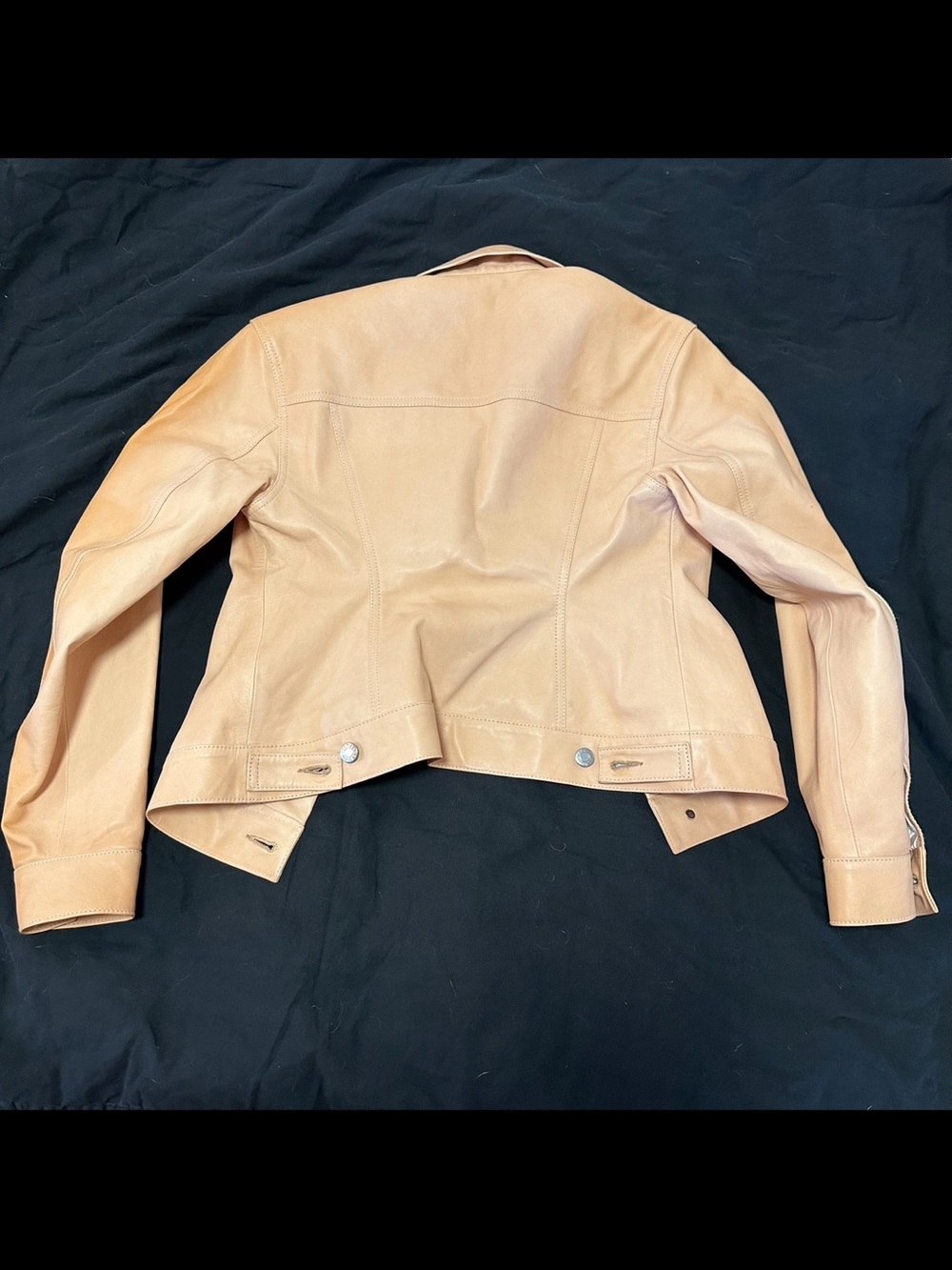 Helmut Lang Beige Leather Jacket - Picture 3 of 5